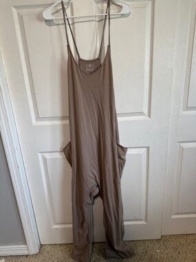 FP Movement by Free People Taupe Brown Romper Jumpsuit